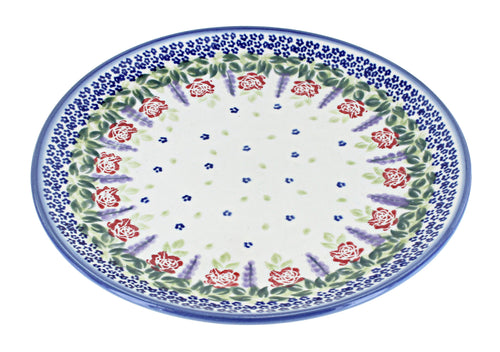 Polish Pottery Roses Are Red Dinner Plate