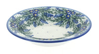 Polish Pottery Hyacinth Soup Plate with Rim