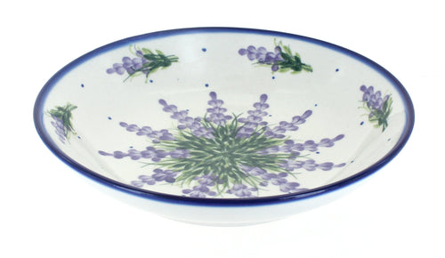 Polish Pottery Lavender Fields Large Salad Bowl
