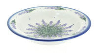 Polish Pottery Lavender Fields Soup Plate with Rim