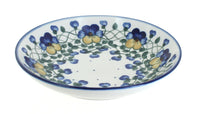 Polish Pottery Pansies Large Salad Bowl