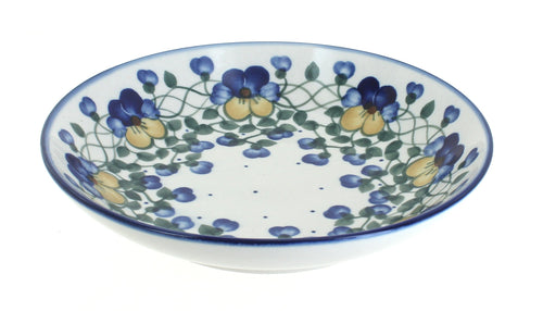 Polish Pottery Pansies Large Salad Bowl