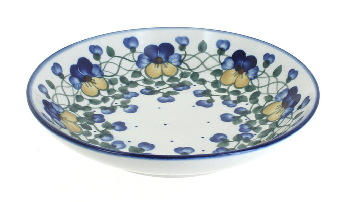 Polish Pottery Pansies Large Salad Bowl