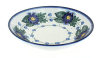 Polish Pottery Forget Me Not Large Salad Bowl