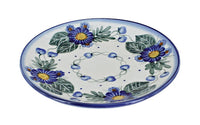 Polish Pottery Forget Me Not Dessert Plate