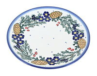 Polish Pottery Pinecone Dessert Plate
