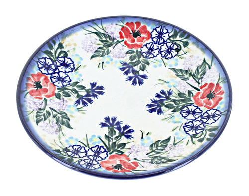 Polish Pottery Summer Garden Dessert Plate