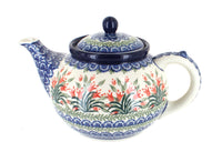 Polish Pottery Spring Tulip Medium Teapot