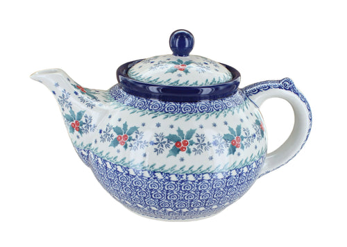 Polish Pottery December Joy Medium Teapot
