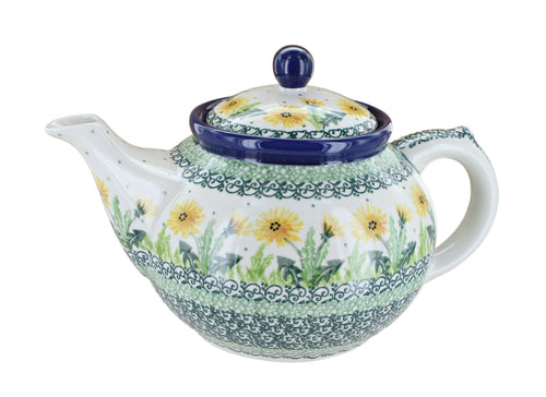 Polish Pottery Dandelion Medium Teapot