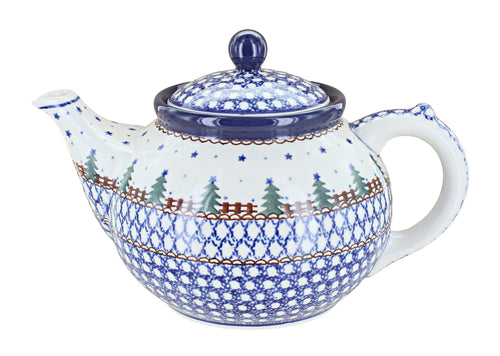 Polish Pottery Rustic Pines Medium Teapot