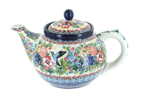 Polish Pottery Hummingbird Medium Teapot