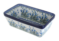 Polish Pottery Tulip Bouquet Loaf Baker