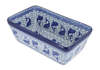 Polish Pottery Mosaic Beach Loaf Baker