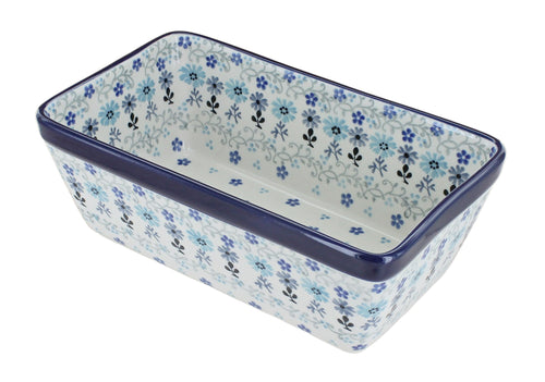 Polish Pottery Celeste Loaf Baker