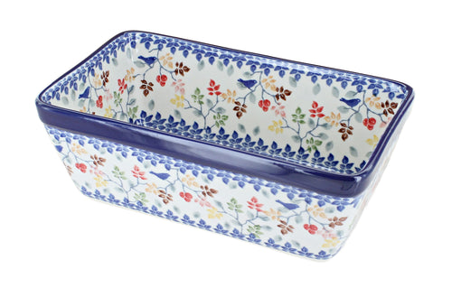 Polish Pottery Autumn Grove Loaf Baker