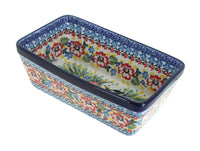 Polish Pottery Hummingbird Loaf Baker