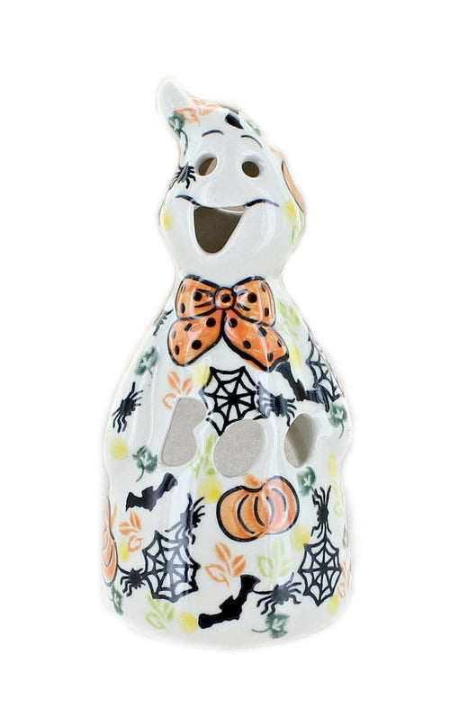 Polish Pottery Hallow's Eve Small Ghost Luminary