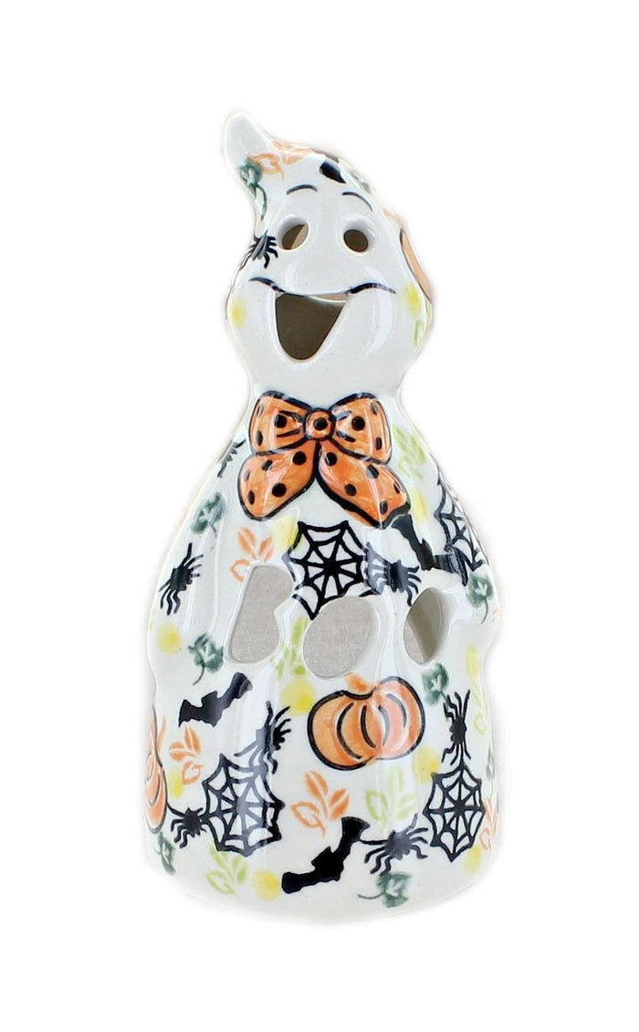 Polish Pottery Hallow's Eve Small Ghost Luminary