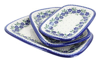 Polish Pottery Sierra 3 Piece Rectangular Serving Set