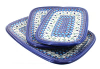 Polish Pottery Savannah 3 Piece Rectangular Serving Set