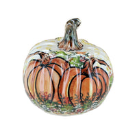 Polish Pottery Harvest Festival Pumpkin Figurine