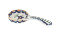 Polish Pottery Aztec Flower Candle Holder