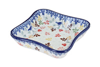 Polish Pottery Autumn Grove Small Square Dish