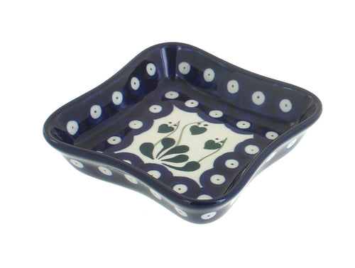 Alyce Small Square Dish Polish Pottery