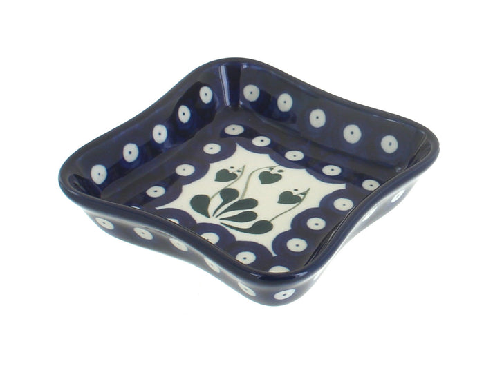 Alyce Small Square Dish Polish Pottery