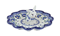 Polish Pottery Spring Blossom Bunny Egg Plate