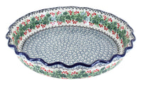 Polish Pottery Noelle Pie Plate