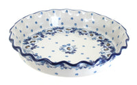 Polish Pottery Georgia Blue Pie Plate