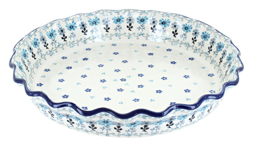 Polish Pottery Celeste Pie Plate
