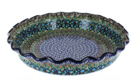 Polish Pottery Mardi Gras Pie Plate