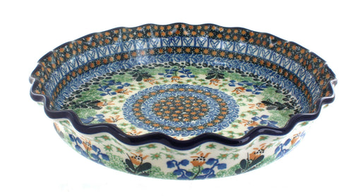 Polish Pottery Lily of the Valley Pie Plate