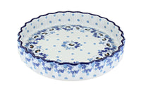 Polish Pottery Georgia Blue Torte Plate