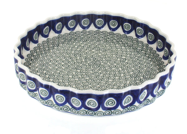 Peacock Swirl Torte Plate