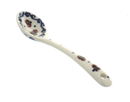 Polish Pottery Garden Tulip Sugar Spoon