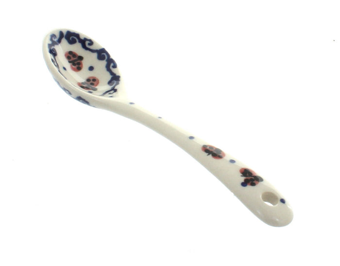 Polish Pottery Garden Tulip Sugar Spoon