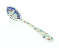 Polish Pottery Poinsettia Sugar Spoon