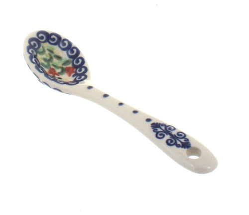 Polish Pottery Autumn Burst Sugar Spoon