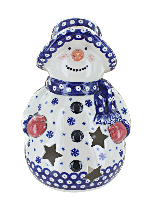 Snowflake Snowman Luminary