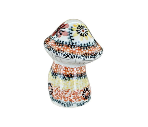 Polish Pottery Marigold Mini Mushroom