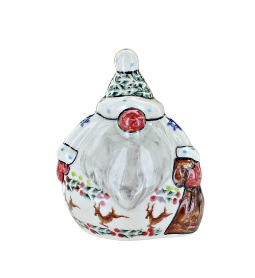Polish Pottery Christmas Joy Small Santa Figurine