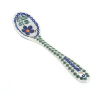 Polish Pottery Aztec Flower Sugar Spoon