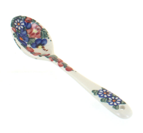 Polish Pottery Garden Butterfly Soup Spoon
