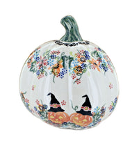 Frightful Friends Pumpkin Luminary Polish Pottery