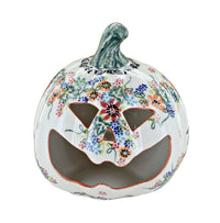Polish Pottery Frightful Friends Pumpkin Luminary
