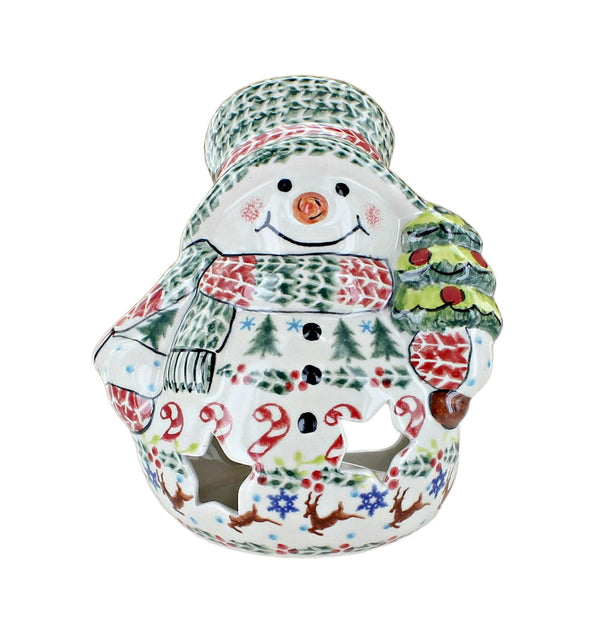 Christmas Joy Small Snowman Luminary